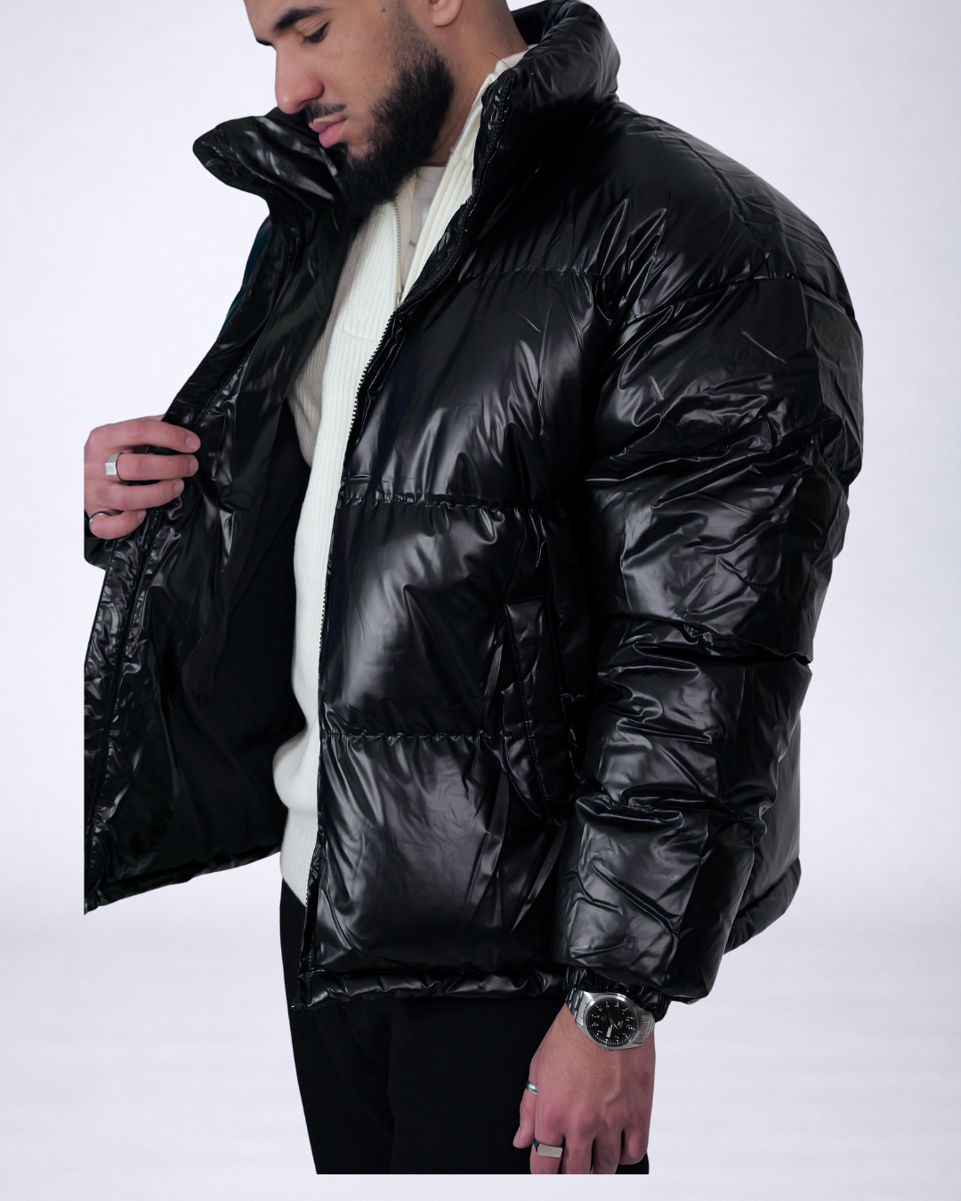 Doudoune matelassé noir