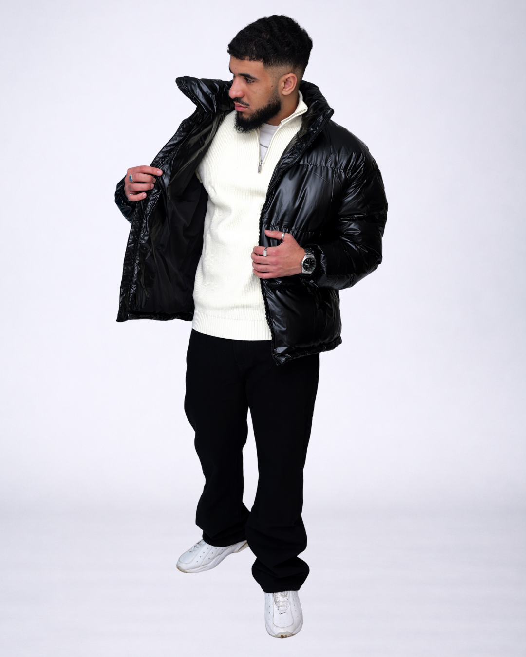 Doudoune matelassé noir