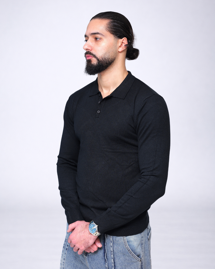 T shirt manche longue col